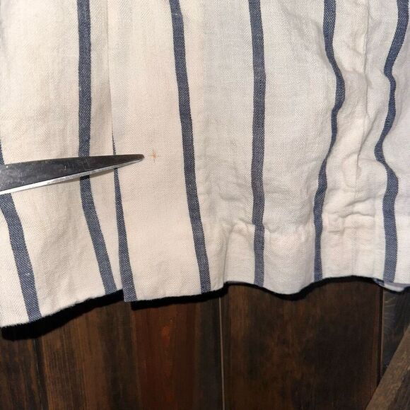 Theory Striped Linen Blazer - Picture 5 of 7